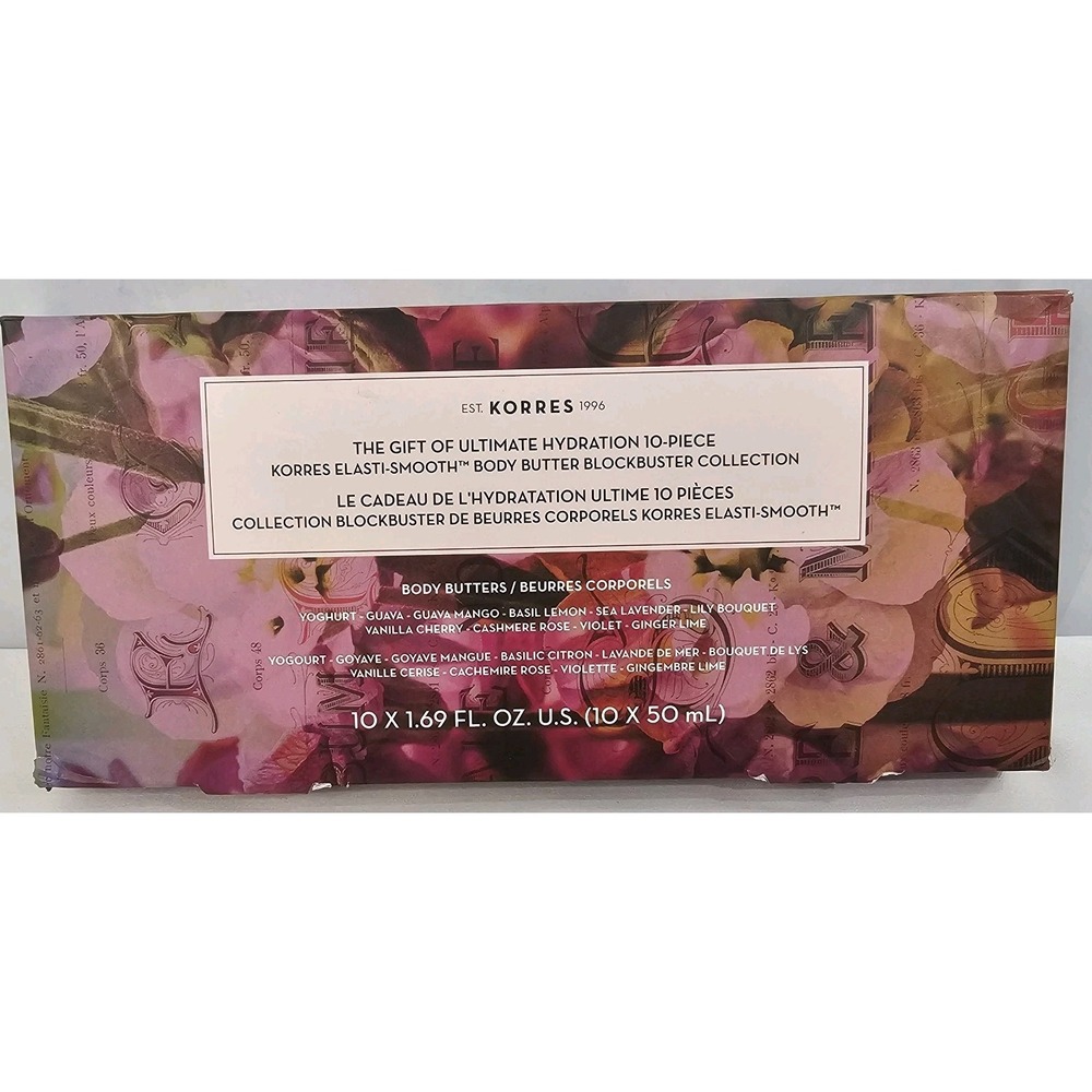 KORRES Elasti-Smooth Body Butter Blockbuster Gift Set Ultimate Hydration 10 Pc